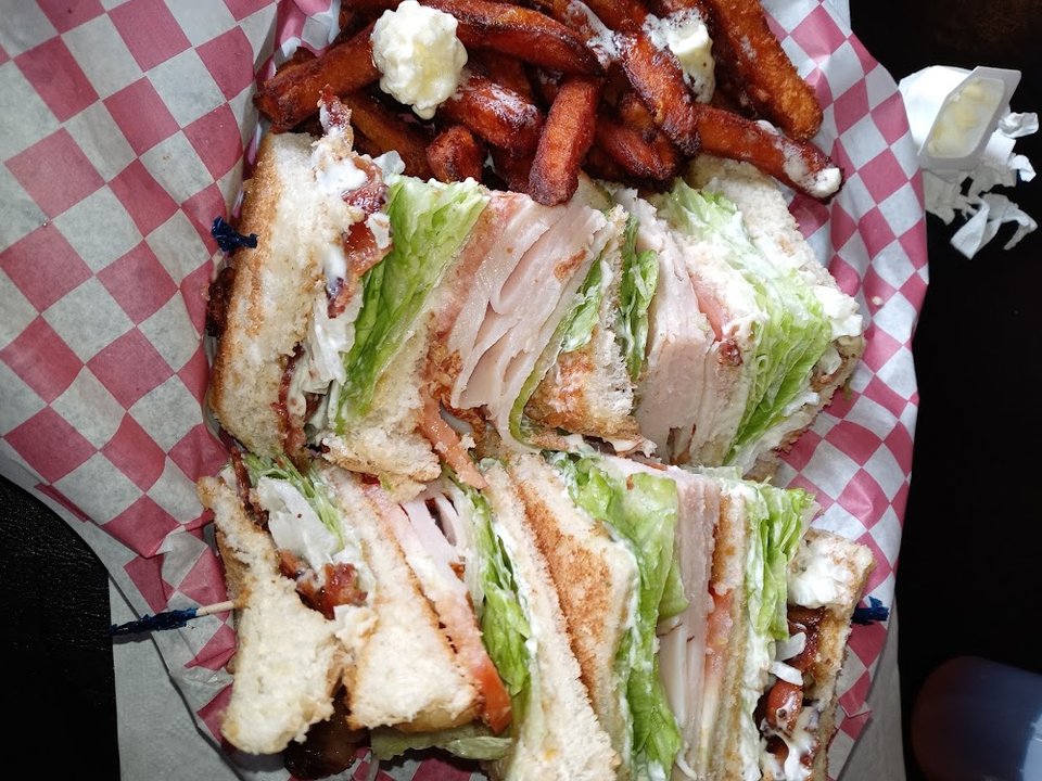 Turcky Club Sandwich Sweet Potato Frys