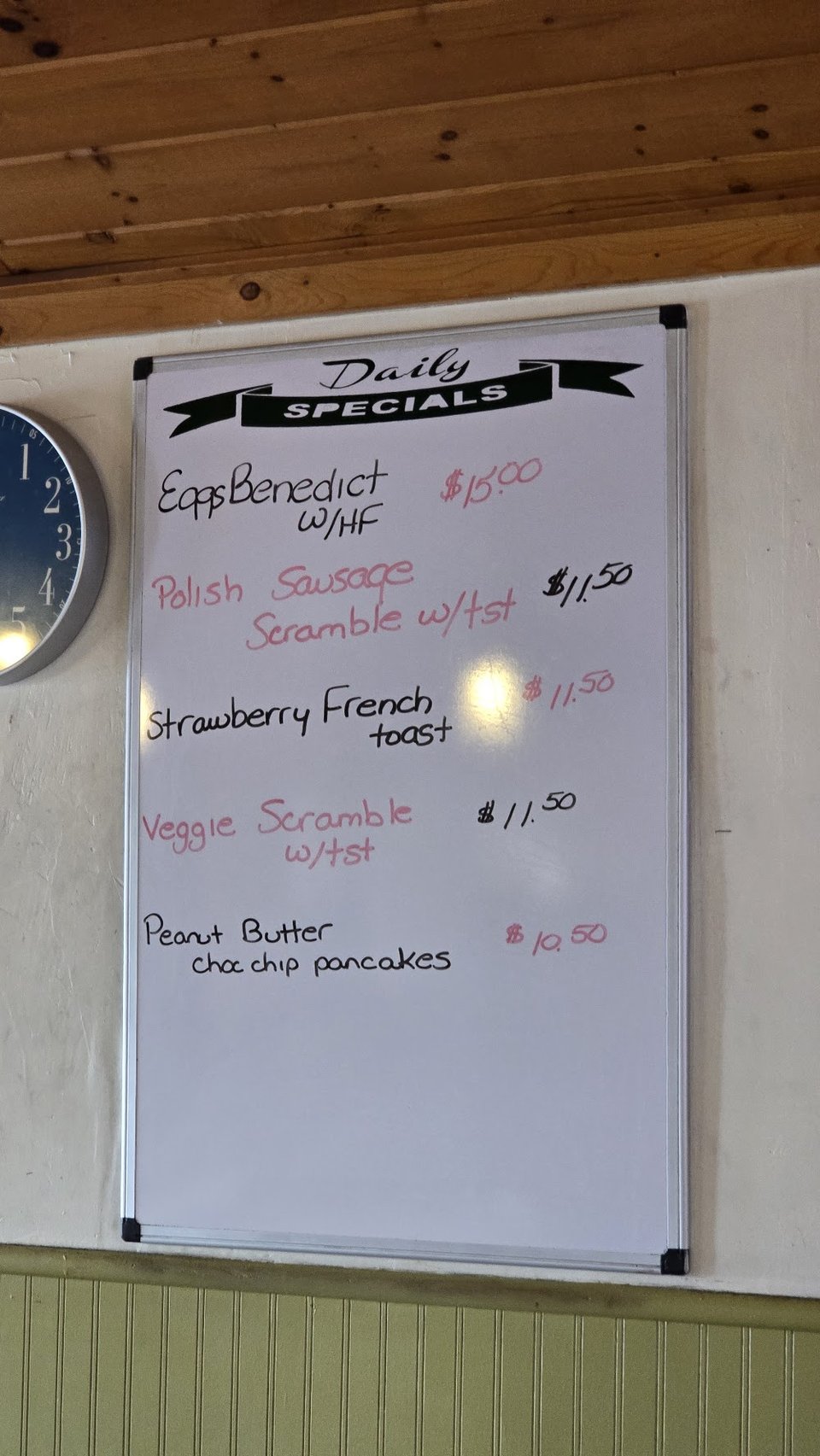Menu page showing sandwiches, soups, and desserts.