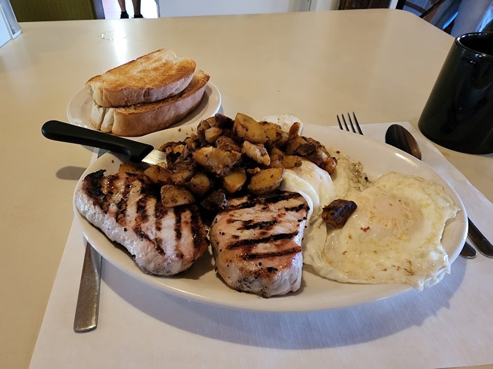 Pork Chops and Eggs